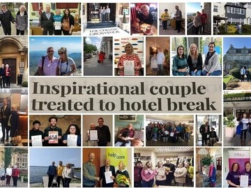 Collage of Volunteers at Hotels