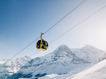 Ricola Karaoke Gondola in Grindelwald/Switzerland, Outside view, may be used for media purposes
