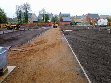Image of a new site being created on a housing development. Credit Phil Gomersall