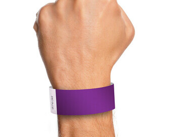 Lanyards tomorrow ™ purple wristband