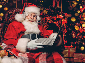 Santa gets ready to video call children across the UK - but more help is needed to meet demand