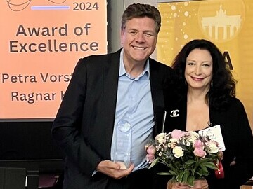 Successful on both sides of the Atlantic: Ragnar Kruse and Petra Vorsteher from the German AI.GROUP receive the GABA Award of Excellence.