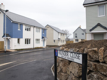New homes at Vounder Close, St Ives, Cornwall