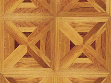 French oak marquetry floor panels hand finished