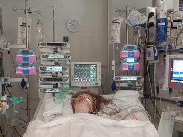 Phoebe in hospital