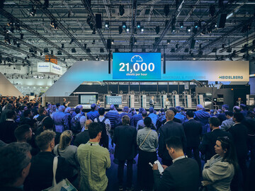 The new Peak Performance generation of the Speedmaster XL 106 offset press from HEIDELBERG had its world premiere at drupa 2024. 