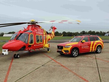 AW 169 helicopter and Rapid Response Vehicle