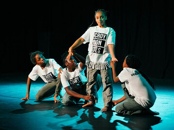 Young people of Legacy Youth Zone performing at the prestigious Fairfield Halls
