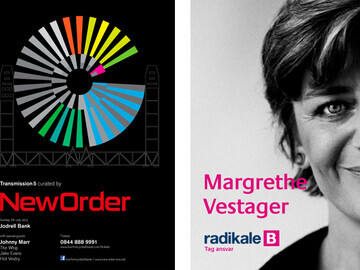 Design Dialogue graphic design, New Order gig poster, political poster