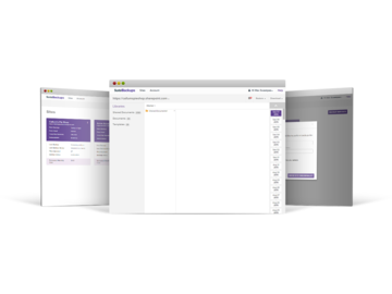 Multiple views of SuiteBackup app in browser