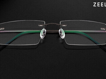 rimless glasses