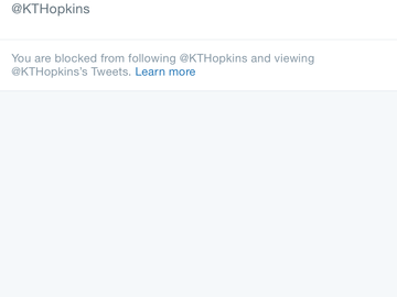 blocked by Katie Hopkins