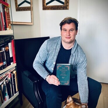 Alexander Paul Burton with his Rescued 