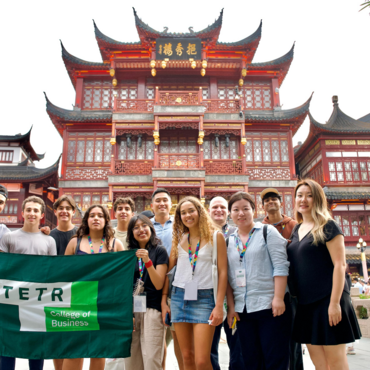 Tetr College of Business students in China where Global Gap Year participants will study Alibaba and D2C operators before launching a consumer brand 