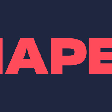 Shapeways Logo — Red on Blue