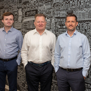 L-R - Ryan Stephenson- Brown, COO; Alan Stephenson-Brown, CEO; Lee Simpson, CFO