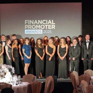 Rhotic Media employees at a proprietary event.