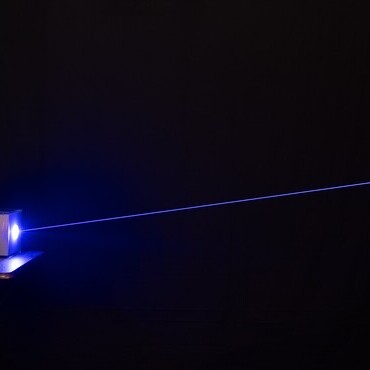 Wide view of blue laser