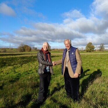 Jonathan Sisson Chair of the Board of Trustees welcoming Will Bowden to NAT at todays AGM