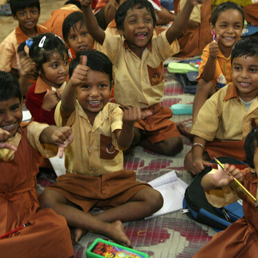 young school children