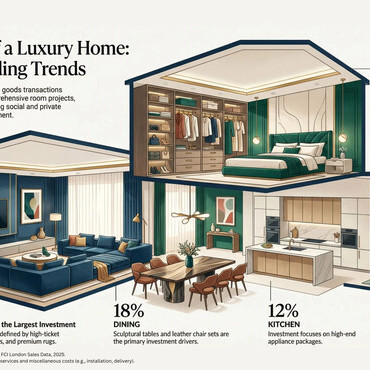 Living Rooms Command 38% of Luxury Home Budgets