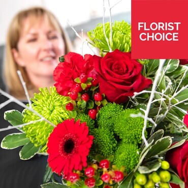 Bouquet of flowers delivered by a local florist