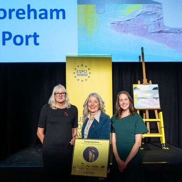 l–r: Sara Bassett, Deputy CEO & Finance Director; Catherine May, Board Chair; and Nicky Brown, Safety & Operations Director at the 2025 ESPO Awards Ce