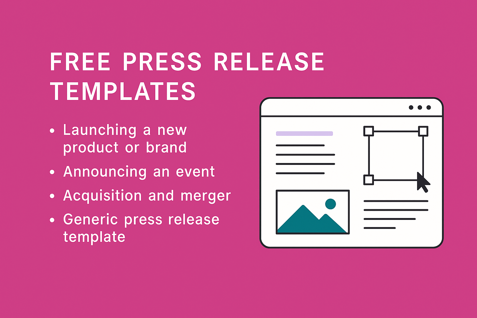 template press release