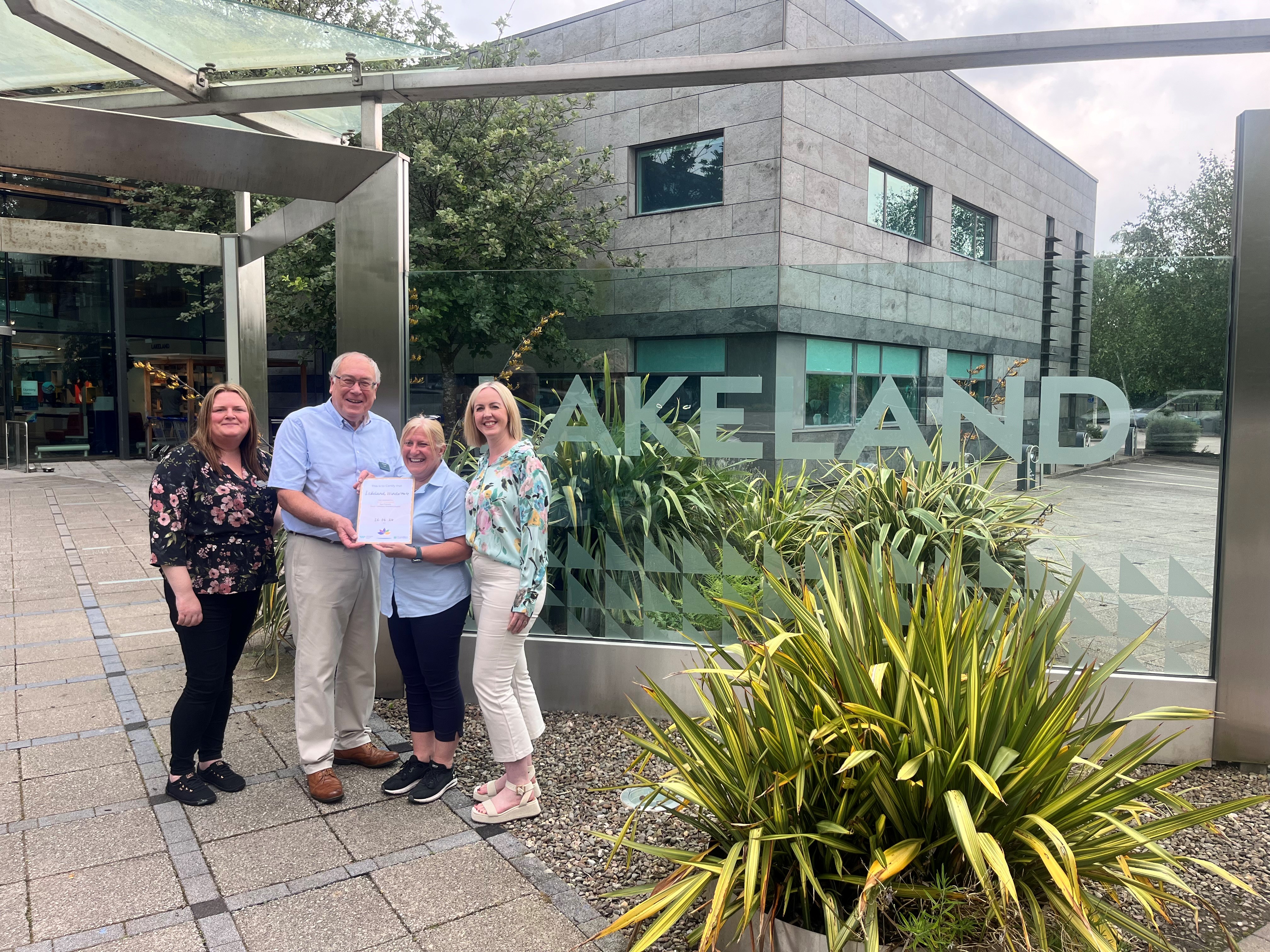  Award for first age friendly premises in South Lakeland 