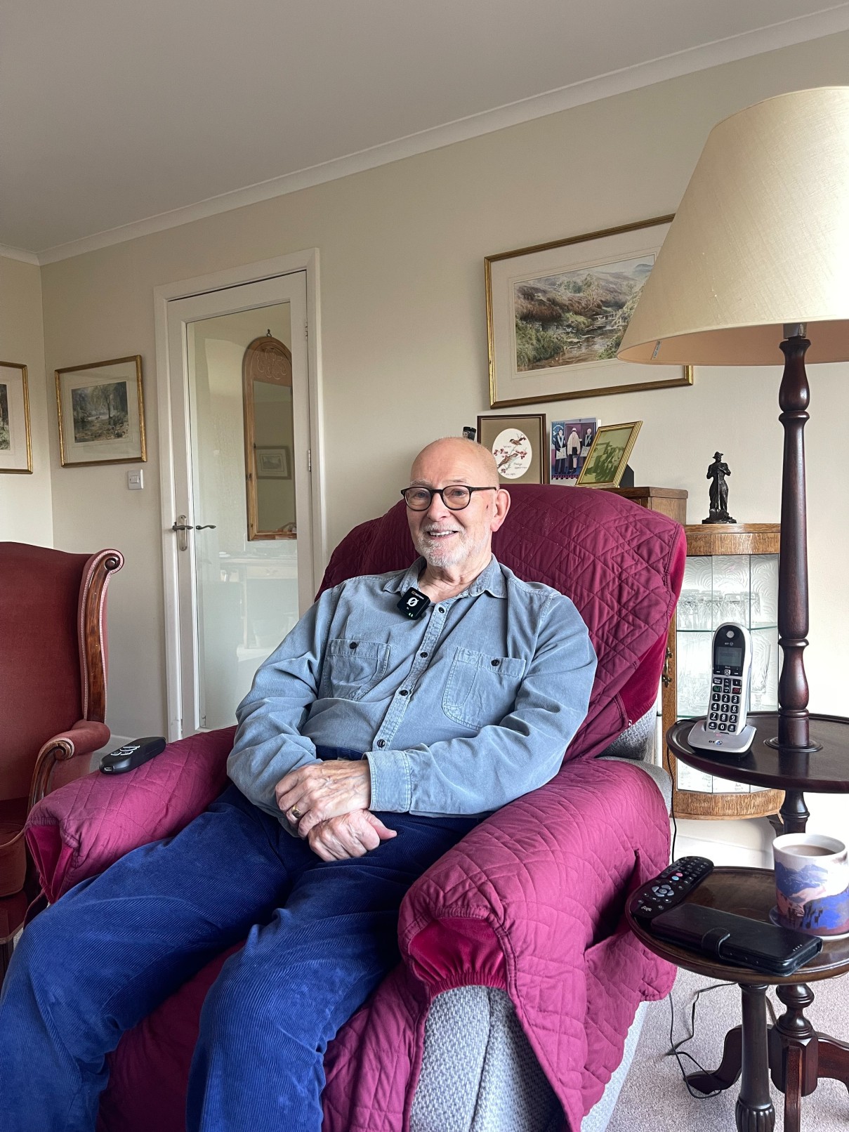 Mr John Beard, who used Elder to help find carer of eight years, Yemi.  Mr John Beard, who used Elder to help find carer of eight years, Yemi.