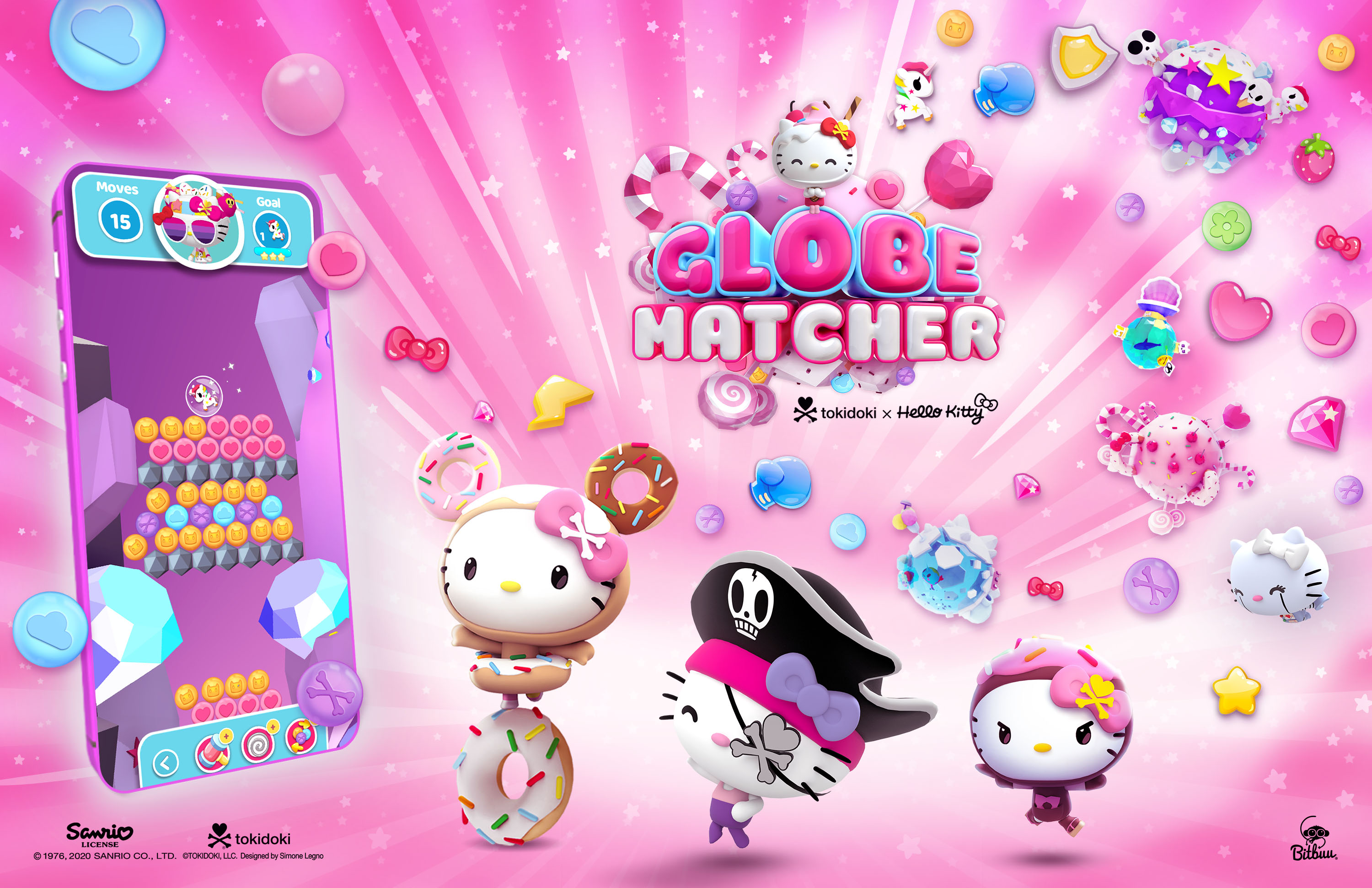 Hello Kitty and Tokidoki Collaborate on New Globematcher Mobile Game By  Bitbuu - Licensing International